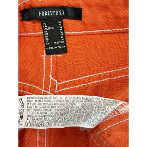 Forever 21 Orange Cargo Pants size M - Picture 7 of 7